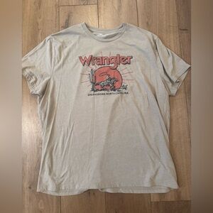 Wrangler Tan Graphic Short Sleeve Tee